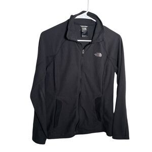 The North Face Sweatshirt Women's Small Black Fleece Full Zip Athletic Jacket